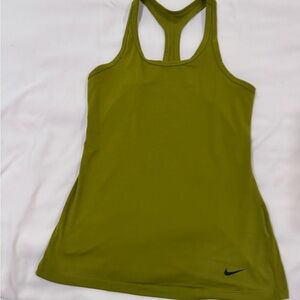 Nike Olive Green Racerback Athletic Tank Top